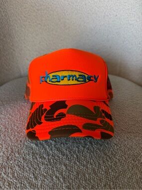 Pharmacy Neon Orange Trucker Hat